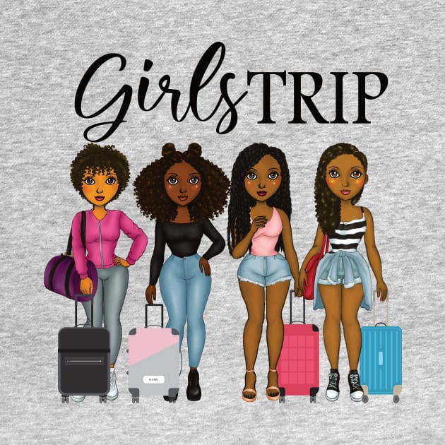 Girls trip black women African American cute gift by DODG99